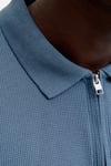 Jack & Jones Essentials Jjeaustin Normal Kalıp Fermuarlı Erkek Polo Yaka T Shirt 12279177 İNDİGO