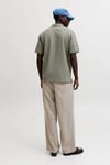 Jack & Jones Essentials Jjeaustin Normal Kalıp Fermuarlı Erkek Polo Yaka T Shirt 12279177 AÇIK YEŞİL