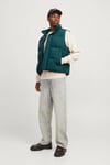 Jack & Jones Essentials Jjebradley Regular Fit Kapitone Erkek Yelek 12256981 KOYU YEŞİL