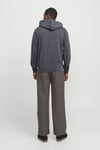 Jack & Jones Essentials Jjecharge Pamuklu Oversize Fit Kapüşonlu Erkek Sweat 12268272 ANTRASİT