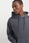 Jack & Jones Essentials Jjecharge Pamuklu Oversize Fit Kapüşonlu Erkek Sweat 12268272 ANTRASİT
