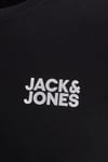 Jack & Jones Essentials Jjecorp Pamuklu Slim Fit Bisiklet Yaka Erkek T Shirt 12151955 SİYAH