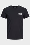 Jack & Jones Essentials Jjecorp Pamuklu Slim Fit Bisiklet Yaka Erkek T Shirt 12151955 SİYAH