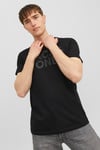 Jack & Jones Essentials Jjecorp Pamuklu Slim Fit Bisiklet Yaka Erkek T Shirt 12151955 SİYAH-SİYAH