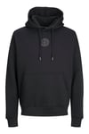 Jack & Jones Essentials Jjecosmo Kapüşonlu Regular Fit Erkek Sweat 12233979 SİYAH