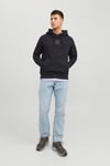 Jack & Jones Essentials Jjecosmo Kapüşonlu Regular Fit Erkek Sweat 12233979 SİYAH