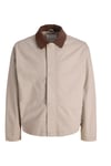Jack  &Jones Essentials Jjegraham Pamuklu Regular Fit Kadife Yaka Erkek Mont 12288889 TAŞ
