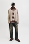 Jack  &Jones Essentials Jjegraham Pamuklu Regular Fit Kadife Yaka Erkek Mont 12288889 TAŞ