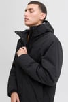 Jack & Jones Essentials Jjekeen Regular Fit Dik Yaka Kapüşonlu Erkek Mont 12278781 SİYAH