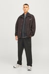 Jack & Jones Essentials Jjelewis Regular Fit Fermuarlı Dik Yaka Örme Erkek Hırka 12257483 ASFALT