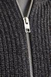 Jack & Jones Essentials Jjelewis Regular Fit Fermuarlı Dik Yaka Örme Erkek Hırka 12257483 ASFALT