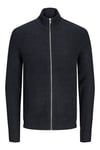 Jack & Jones Essentials Jjelewis Regular Fit Fermuarlı Dik Yaka Örme Erkek Hırka 12257483 KOYU LACIVERT