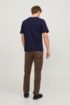 Jack & Jones Essentials Jjepaulos Pamuklu Bisiklet Yaka Erkek T Shirt 12245087 LACİVERT