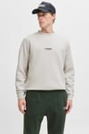 Jack & Jones Essentials Jjesoho Pamuklu Regular Fit Bisiklet Yaka Erkek Sweat 12278791 TAŞ