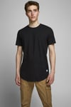 Jack & Jones Essentials Organik Pamuklu Regular Fit Bisiklet Yaka Erkek T Shirt 12113648 SİYAH