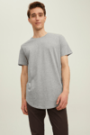 Jack & Jones Essentials Organik Pamuklu Regular Fit Bisiklet Yaka Erkek T Shirt 12113648 AÇIK GRİ