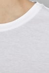Jack & Jones Essentials Organik Pamuklu Regular Fit Bisiklet Yaka Erkek T Shirt 12113648 BEYAZ