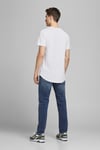 Jack & Jones Essentials Organik Pamuklu Regular Fit Bisiklet Yaka Erkek T Shirt 12113648 BEYAZ