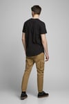 Jack & Jones Essentials Organik Pamuklu Regular Fit Bisiklet Yaka Erkek T Shirt 12113648 SİYAH