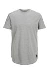 Jack & Jones Essentials Organik Pamuklu Regular Fit Bisiklet Yaka Erkek T Shirt 12113648 AÇIK GRİ