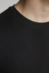 Jack & Jones Essentials Organik Pamuklu Regular Fit Bisiklet Yaka Erkek T Shirt 12113648 SİYAH