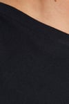 Jack & Jones Essentials Pamuklu Slim Fit Bisiklet Yaka Erkek T Shirt 12233999 SİYAH-KIRMIZI
