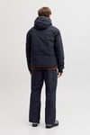 Jack & Jones Jjalpes Regular Fit Kapüşonlu Yaka Su Geçirmez Erkek Mont 12284649 KOYU LACIVERT