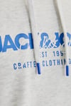 Jack & Jones Jjalvis Pamuklu Relaxed Fit Kapüşonlu Yaka Erkek Sweat 12256848 AÇIK GRİ