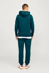 Jack & Jones Jjalvis Pamuklu Relaxed Fit Kapüşonlu Yaka Erkek Sweat 12256848 KOYU YEŞİL