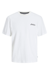 Jack & Jones Jjbeau % 100 Pamuk Relaxed Fit Bisiklet Yaka Erkek T Shirt 12275012 BEYAZ