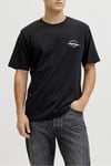 Jack & Jones Jjbrandon Pamuklu Regular Fit Logolu Bisiklet Yaka Erkek T Shirt 12288113 SİYAH