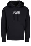 Jack & Jones Jjcorp Pamuklu Logolu Regular Fit Kapüşonlu Erkek Sweat 12268422 SİYAH