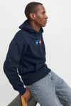 Jack & Jones Jjcorp Pamuklu Logolu Regular Fit Kapüşonlu Erkek Sweat 12268422 LACİVERT