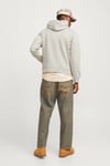 Jack & Jones Jjecorp Pamuklu Regular Fit Logolu Kapüşonlu Erkek Sweat 12152840 TAŞ