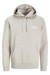 Jack & Jones Jjecorp Pamuklu Regular Fit Logolu Kapüşonlu Erkek Sweat 12152840 TAŞ