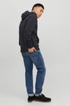 Jack & Jones Jjecorp Regular Fit Kapüşonlu Erkek Sweat 12152840 SİYAH-SİYAH