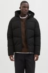 Jack & Jones Jjglobal Regular Fit Kapüşonlu Erkek Mont 12283517 SİYAH