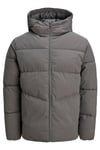 Jack & Jones Jjglobal Regular Fit Kapüşonlu Erkek Mont 12283517 GRİ