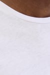 Jack & Jones Jjjaxon Pamuklu Regular Fit Logo Baskılı Erkek T Shirt 12269390 BEYAZ