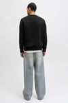 Jack & Jones Jjmakoto Regular Fit Bisiklet Yaka Erkek Sweat 12278601 SİYAH