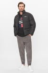 Jack & Jones Jjmax Logolu Regular Fit Dik Yaka Şişme Erkek Mont 12238745 SİYAH