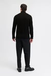 Jack & Jones Jjpannel Pamuk Karışımlı Regular Fit Dik Yaka Erkek Hırka 12278920 SİYAH