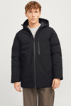 Jack & Jones Jjpayne Rüzgar Geçirmez Regular Fit Kapüşonlu Erkek Mont 12256884 SİYAH