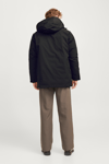 Jack & Jones Jjpayne Rüzgar Geçirmez Regular Fit Kapüşonlu Erkek Mont 12256884 SİYAH