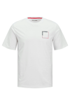 Jack & Jones Jjverner % 100 Pamuk Regular Fit Bisiklet Yaka Logolu Erkek T Shirt 12269314 BEYAZ