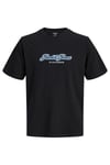 Jack & Jones Originals Baskılı % 100 Pamuk Regular Fit Bisiklet Yaka Erkek T Shirt 12297893 SİYAH