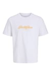 Jack & Jones Originals Baskılı % 100 Pamuk Regular Fit Bisiklet Yaka Erkek T Shirt 12297893 BEYAZ