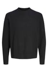 Jack & Jones Originals Jorfrederiksberg Pamuk Karışımlı Bisiklet Yaka Örme Erkek Kazak 12262038 SİYAH