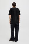 Jack & Jones Originals Jorislington Pamuklu Oversize Fit Bisiklet Yaka Erkek T Shirt 12273157 SİYAH