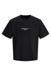 Jack & Jones Originals Jorislington Pamuklu Oversize Fit Bisiklet Yaka Erkek T Shirt 12273157 SİYAH